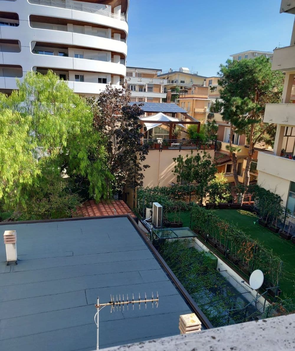 La vista dal balcone